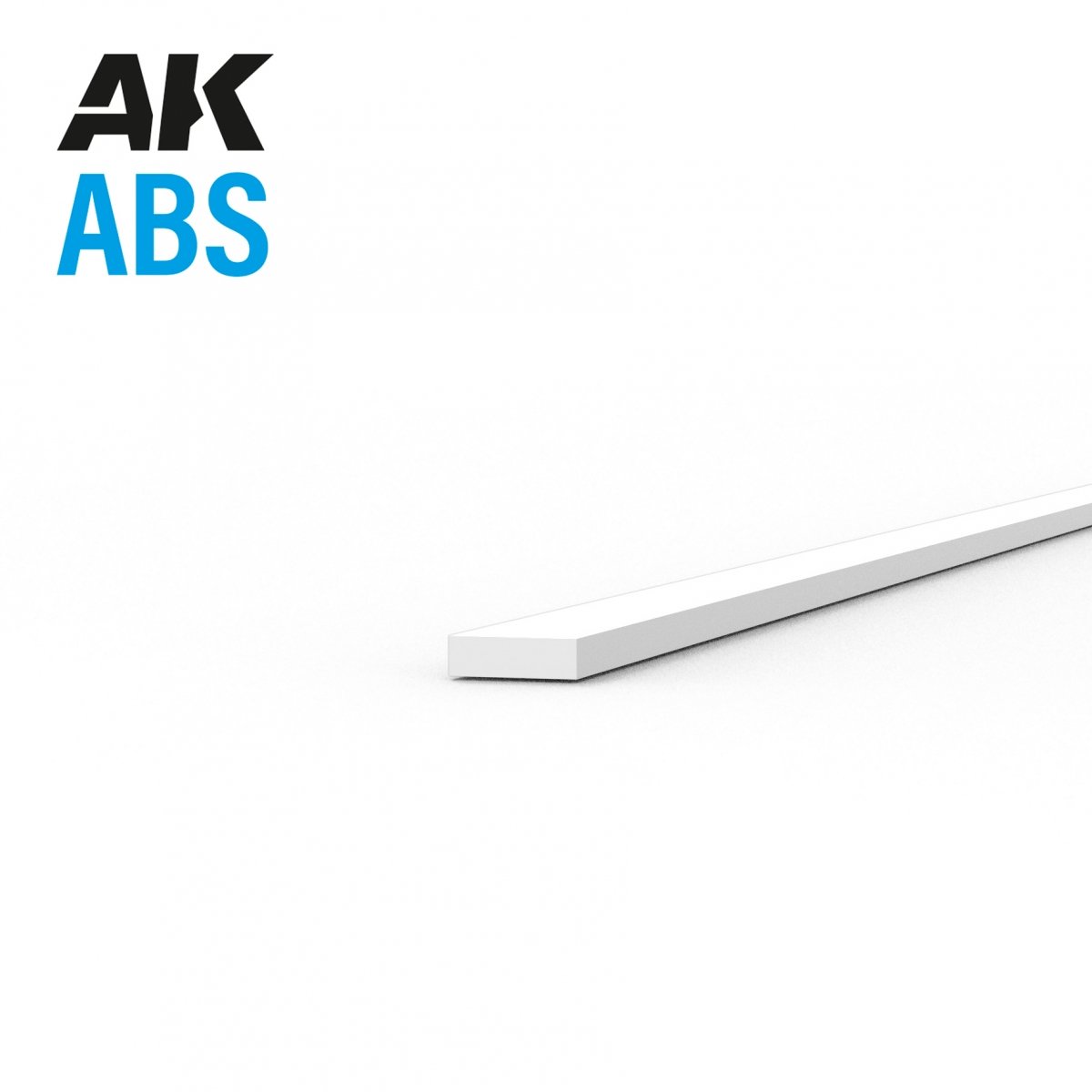Bandes AK Interactive AK6702 0,25 x 1,00 x 350 mm – Bande ABS – 10 unités par sachet