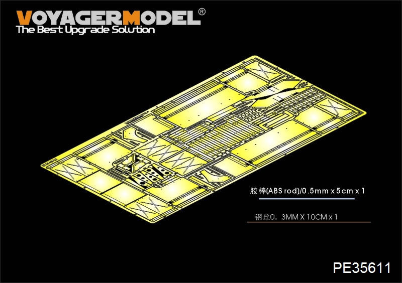 Garde-boues Voyager Model PE35611 pour M48A3 américain moderne (DROGON 3544, échelle 1/35)
