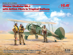 ICM 32043 Gloster Gladiator Mk.I avec pilotes britanniques 1/32