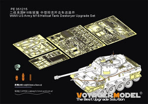 Kit de mise à niveau Voyager Model PE351215 pour chasseur de chars M18 Hellcat de l&amp;#39;armée américaine (Seconde Guerre mondiale) (pour Border BT-018) 1/35