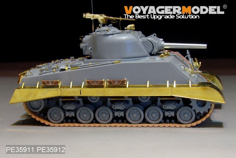 Voyager Model PE35912 Garde-boues/Chenilles HVSS pour char américain M4A3 de la Seconde Guerre mondiale (DRAGON 1/35) – imagen 3