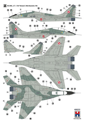 Hobby 2000 48025 MiG-29UB Force aérienne polonaise 1/48 – imagen 2