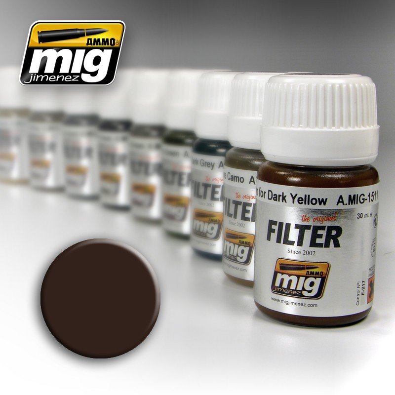 Munitions Mig Jimenez 1511 marron pour jaune foncé 30 ml
