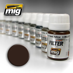 Munitions Mig Jimenez 1511 marron pour jaune foncé 30 ml