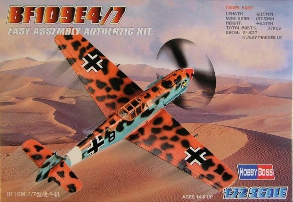 Hobby Boss 80254 Bf-109 E-4/7 1/72