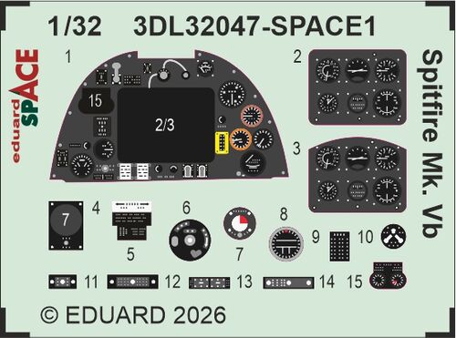 Eduard BIG33176 Spitfire Mk. Vb for Kotare 1/32 – Bild 2