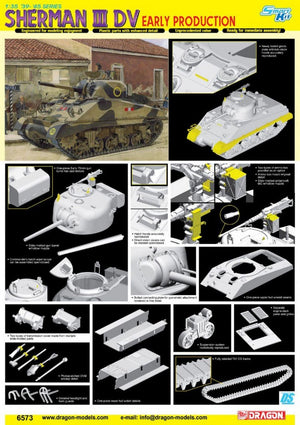 Dragon 6573 Sherman III DV, Première production (1/35) – image 3