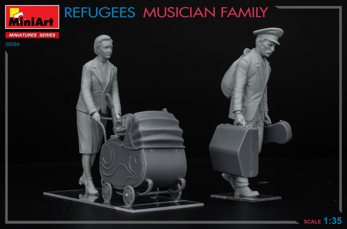 MiniArt 38084 RÉFUGIÉS. FAMILLE MUSICIEN 1/35 – Bild 6