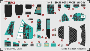 Eduard 3DL48001 Mi-24V SPACE 3D pour Eduard 1/48