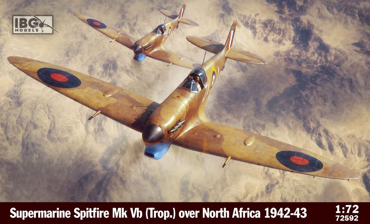 IBG 72592 Supermarine Spitfire Mk Vb (Trop.) over North Africa 1942-1943 1/72
