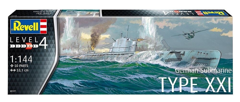 Revell 05177 Sous-marin allemand Type XXI 1/144
