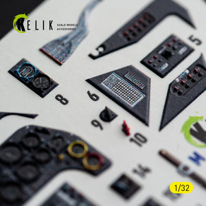 KELIK K 32056 Bf-109 G2/4 - interior 3D decals for Revell kit 1/32 – Bild 6
