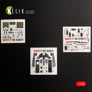 KELIK K48177 F-15C (Early) - interior 3D decals for Hasegawa kit 1/48 – imagen 13