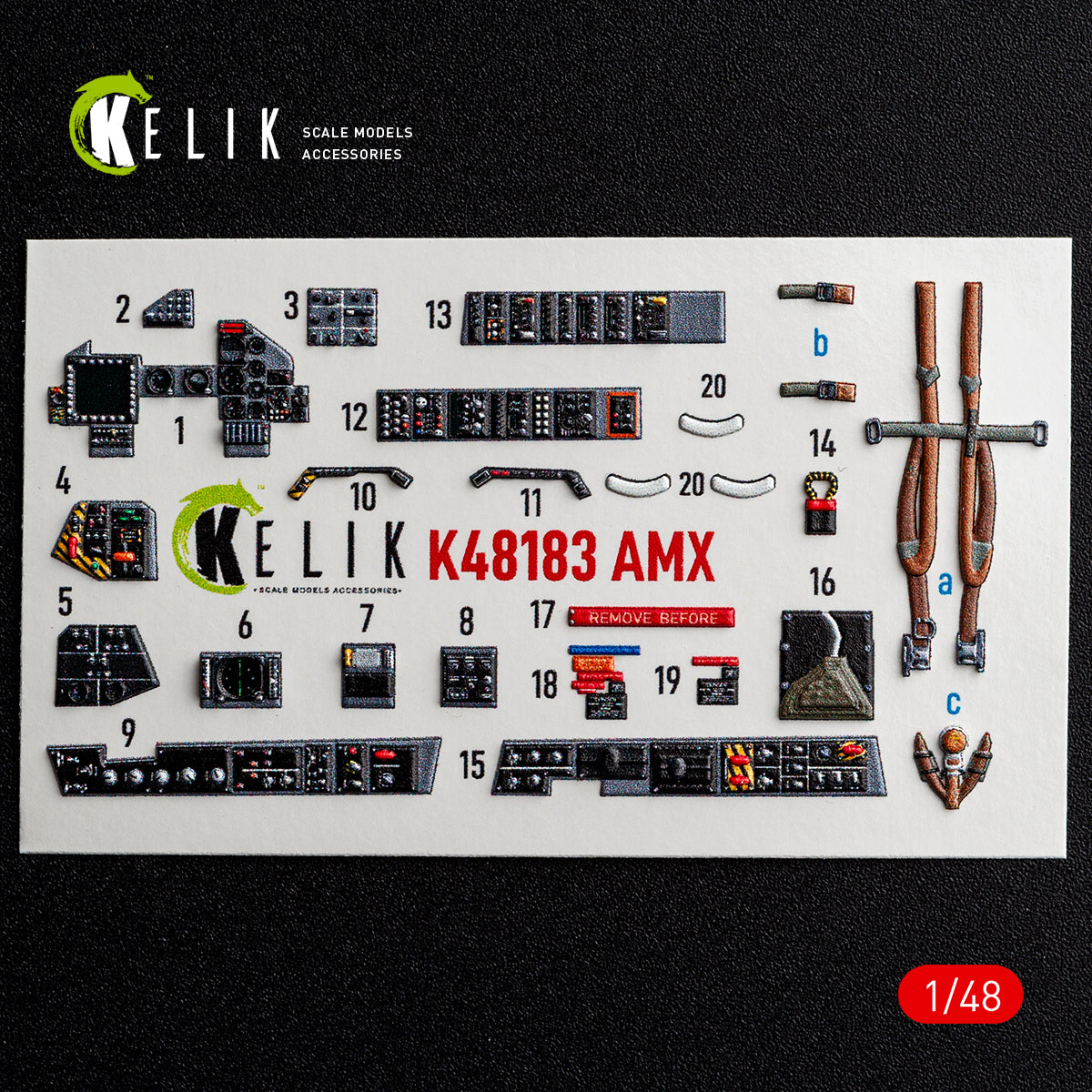 KELIK K48183 AMX - interior 3D decals for HobbyBoss kit 1/48 – image 8