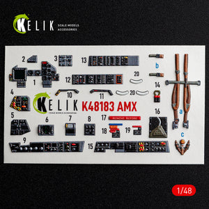 KELIK K48183 AMX - interior 3D decals for HobbyBoss kit 1/48 – image 8