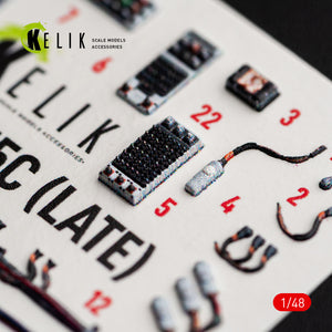 KELIK K48176 F-15C (Late) - interior 3D decals for Hasegawa kit 1/48 – immagine 2