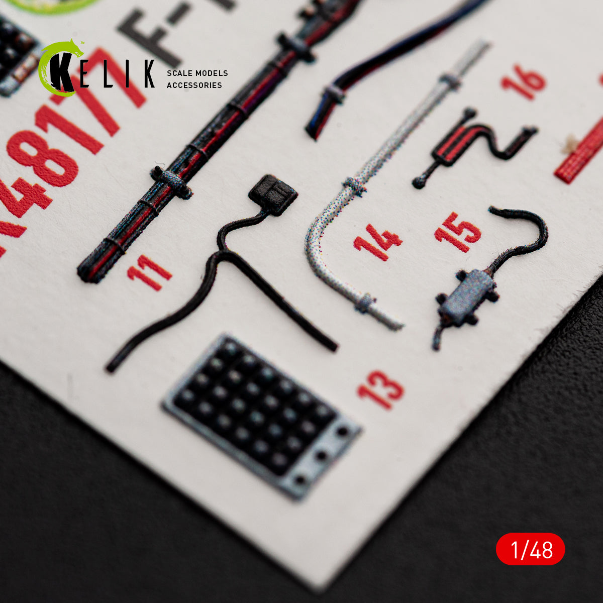 KELIK K48177 F-15C (Early) - interior 3D decals for Hasegawa kit 1/48 – imagen 12