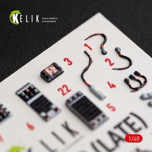 KELIK K48176 F-15C (Late) - interior 3D decals for Hasegawa kit 1/48 – immagine 4