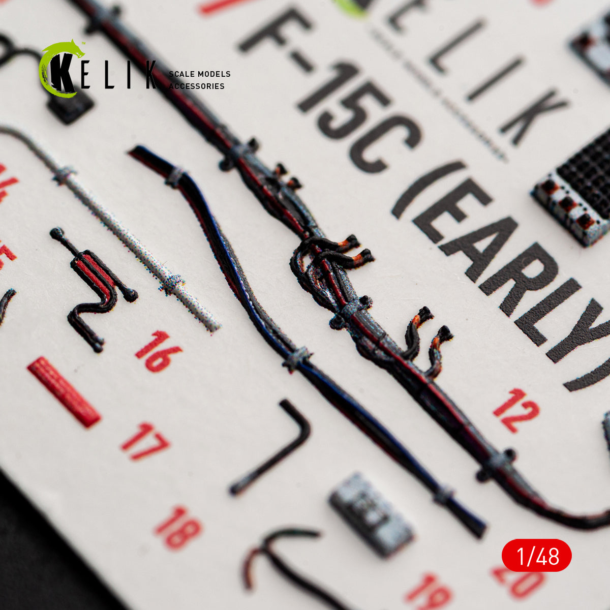 KELIK K48177 F-15C (Early) - interior 3D decals for Hasegawa kit 1/48 – imagen 10