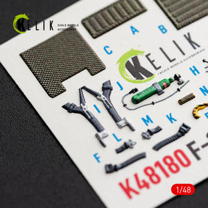KELIK K48180 F-151 (Early) - interior 3D decals for Hasegawa kit 1/48 – Bild 11