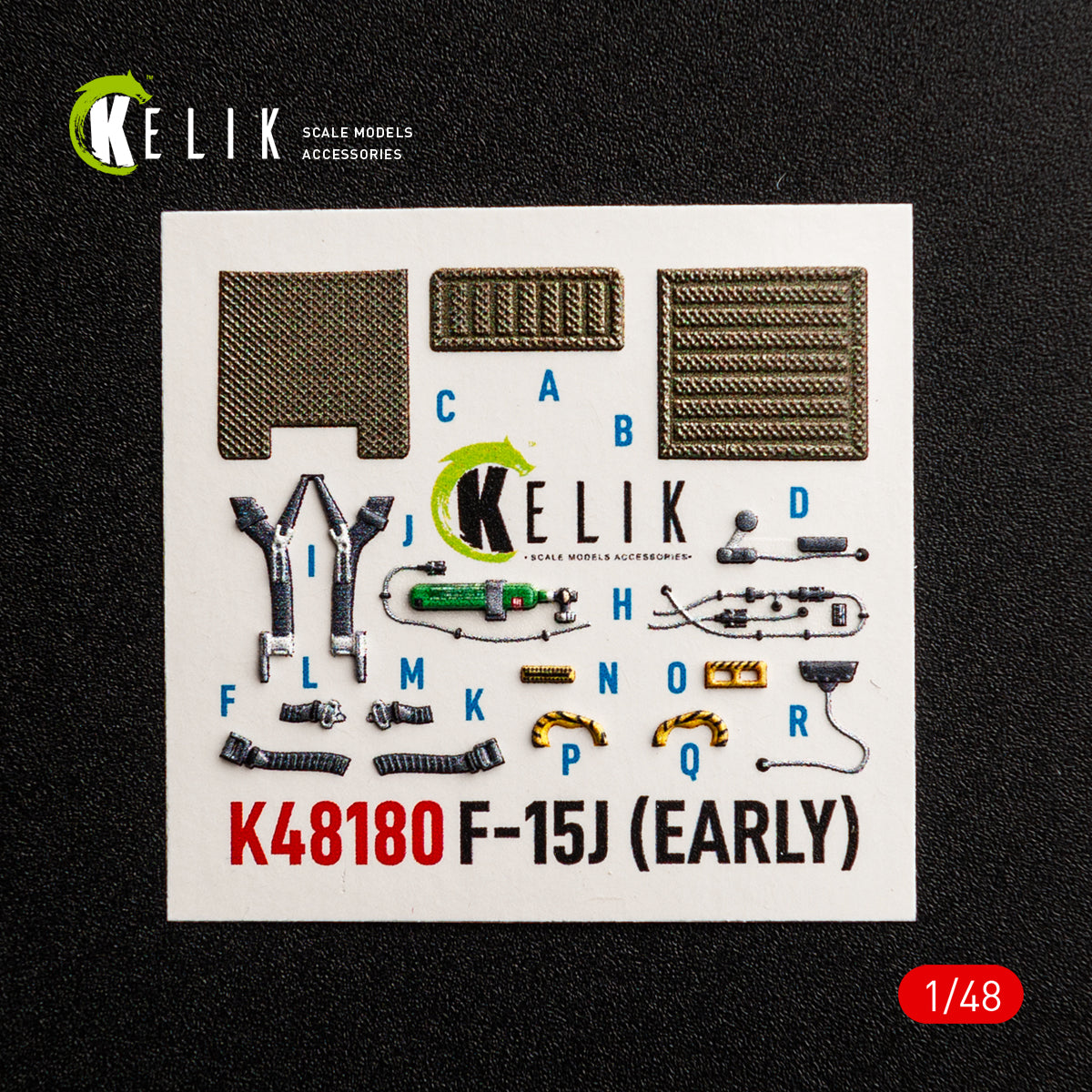KELIK K48180 F-151 (Early) - interior 3D decals for Hasegawa kit 1/48 – Bild 7