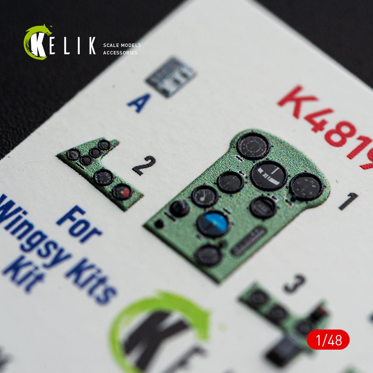 KELIk Aichi K48196 D3A2 Val - interior 3D decals for Wingsy Kits kit 1/48 – Bild 3