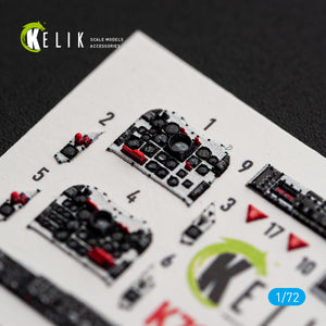 KELIK K72236 T-2C BUCKEYE - interior 3D decals for Wolfpack kit 1/72 – zdjęcie 3