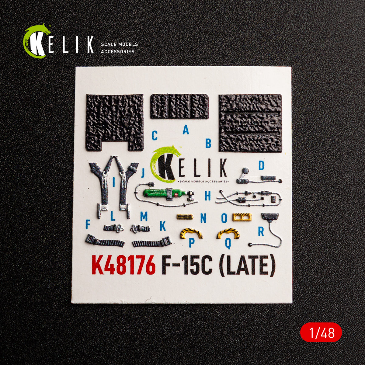 KELIK K48176 F-15C (Late) - interior 3D decals for Hasegawa kit 1/48 – immagine 6