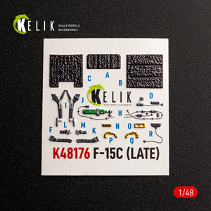 KELIK K48176 F-15C (Late) - interior 3D decals for Hasegawa kit 1/48 – immagine 6