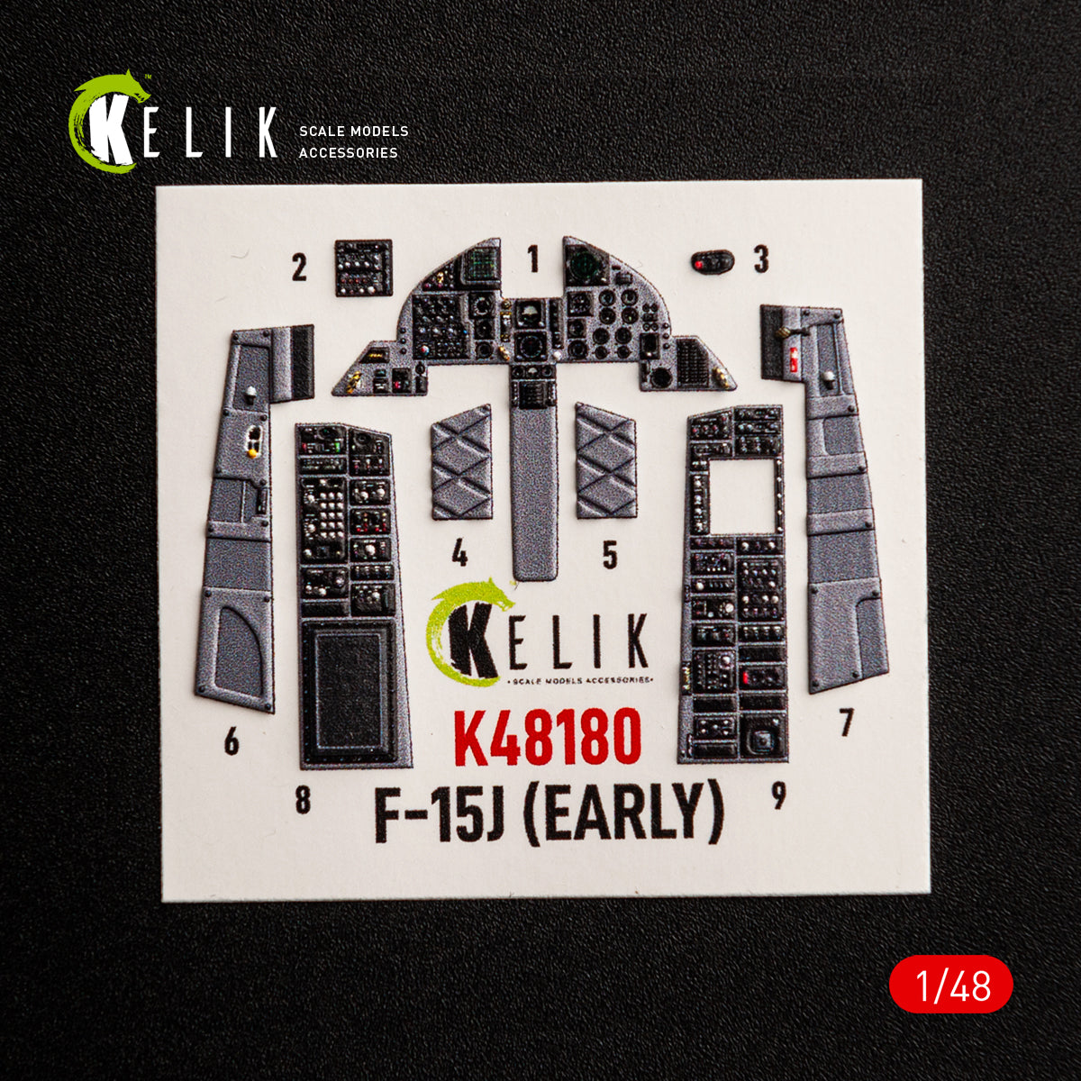 KELIK K48180 F-151 (Early) - interior 3D decals for Hasegawa kit 1/48 – Bild 8