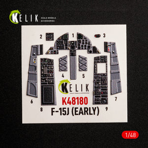 KELIK K48180 F-151 (Early) - interior 3D decals for Hasegawa kit 1/48 – Bild 8