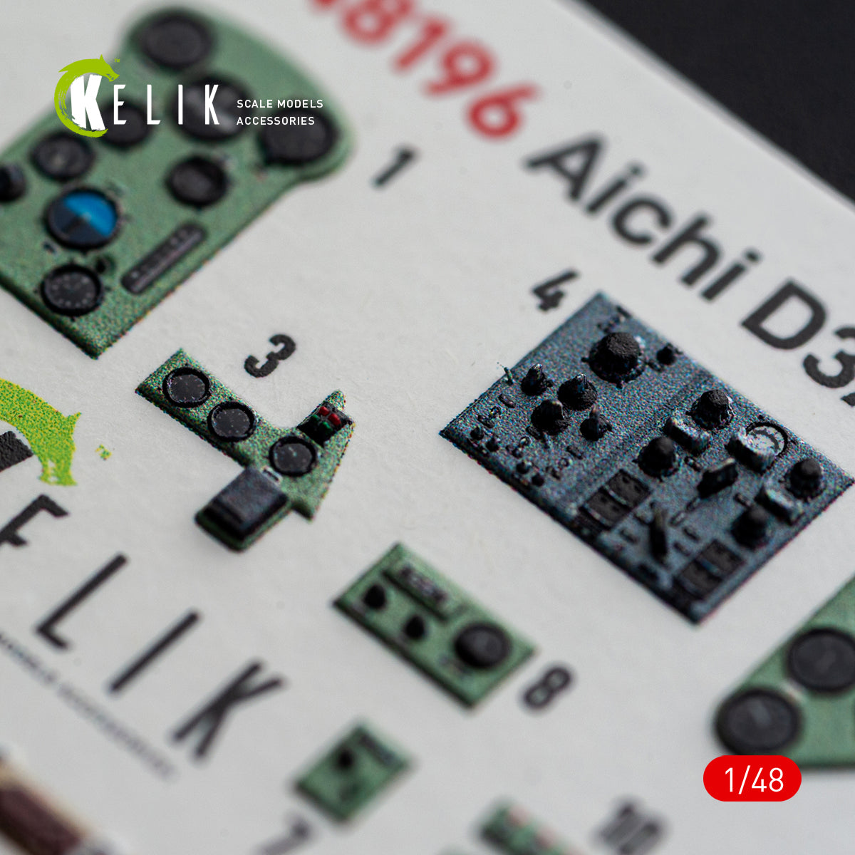 KELIk Aichi K48196 D3A2 Val - interior 3D decals for Wingsy Kits kit 1/48 – Bild 4