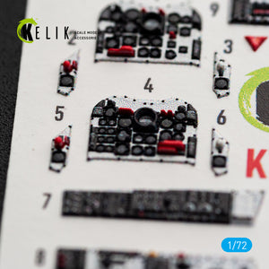 KELIK K72236 T-2C BUCKEYE - interior 3D decals for Wolfpack kit 1/72 – zdjęcie 4