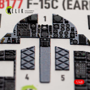 KELIK K48177 F-15C (Early) - interior 3D decals for Hasegawa kit 1/48 – imagen 7