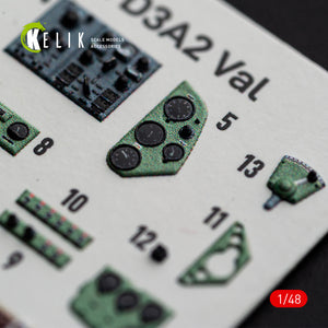 KELIk Aichi K48196 D3A2 Val - interior 3D decals for Wingsy Kits kit 1/48 – Bild 5