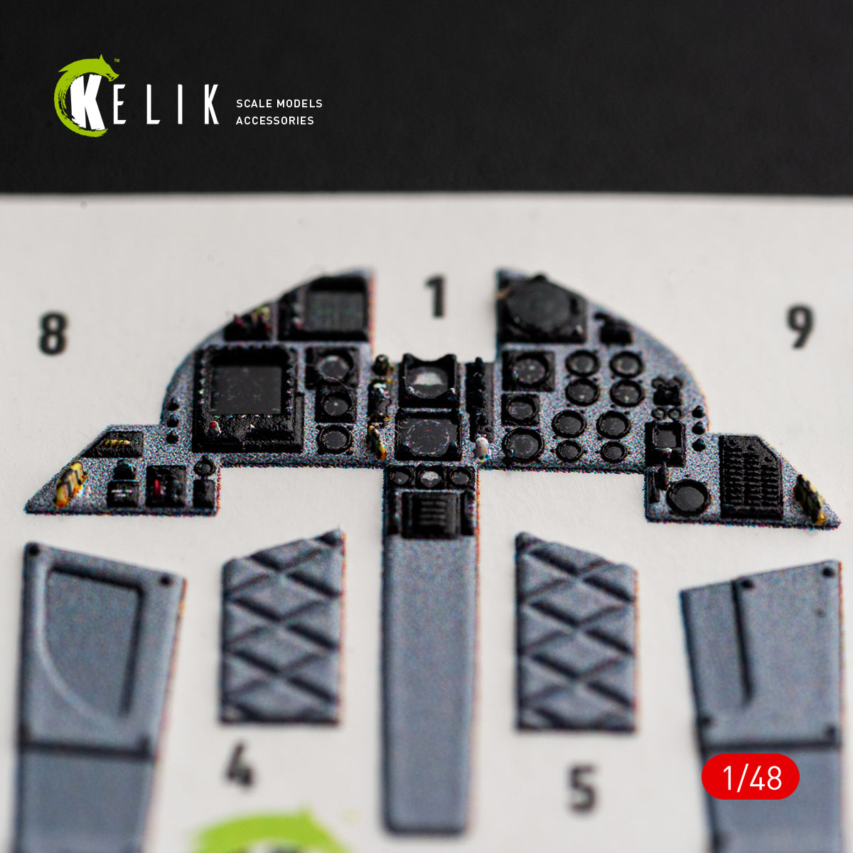 KELIK K48176 F-15C (Late) - interior 3D decals for Hasegawa kit 1/48 – immagine 8
