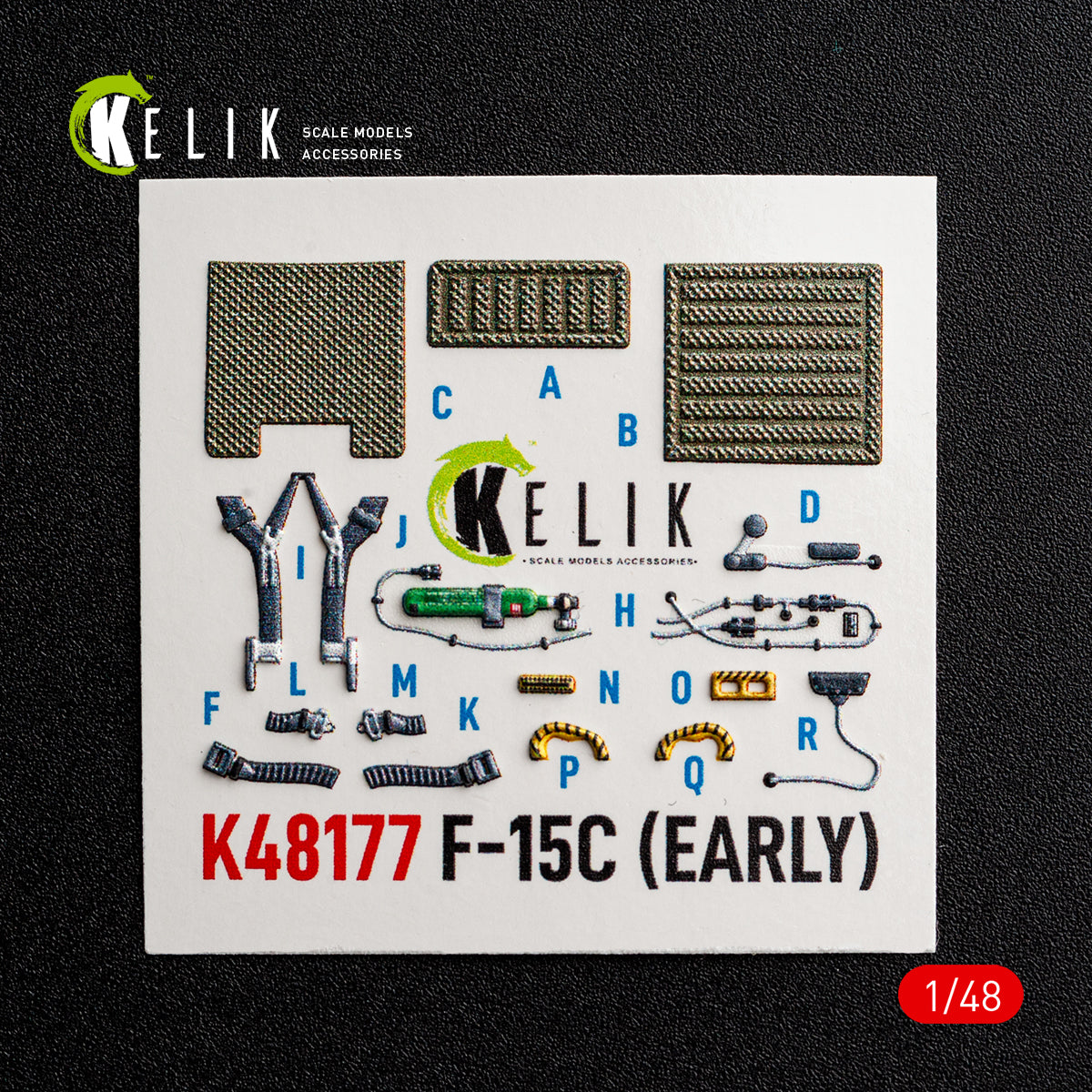 KELIK K48177 F-15C (Early) - interior 3D decals for Hasegawa kit 1/48 – imagen 6