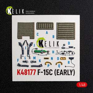 KELIK K48177 F-15C (Early) - interior 3D decals for Hasegawa kit 1/48 – imagen 6