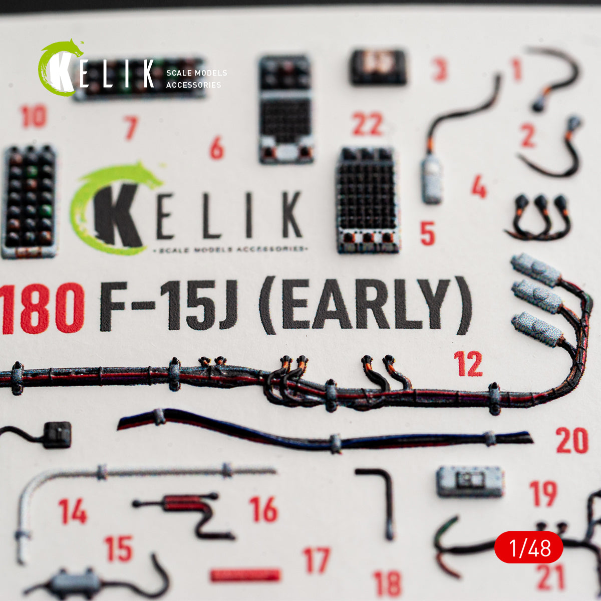 KELIK K48180 F-151 (Early) - interior 3D decals for Hasegawa kit 1/48 – Bild 10
