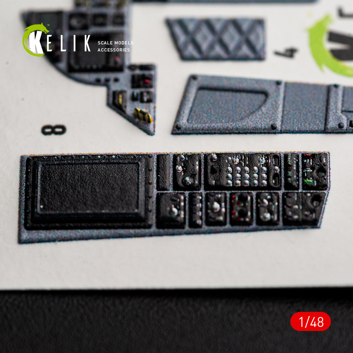 KELIK K48176 F-15C (Late) - interior 3D decals for Hasegawa kit 1/48 – immagine 10