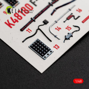KELIK K48180 F-151 (Early) - interior 3D decals for Hasegawa kit 1/48 – Bild 12