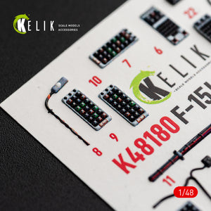 KELIK K48180 F-151 (Early) - interior 3D decals for Hasegawa kit 1/48 – Bild 13