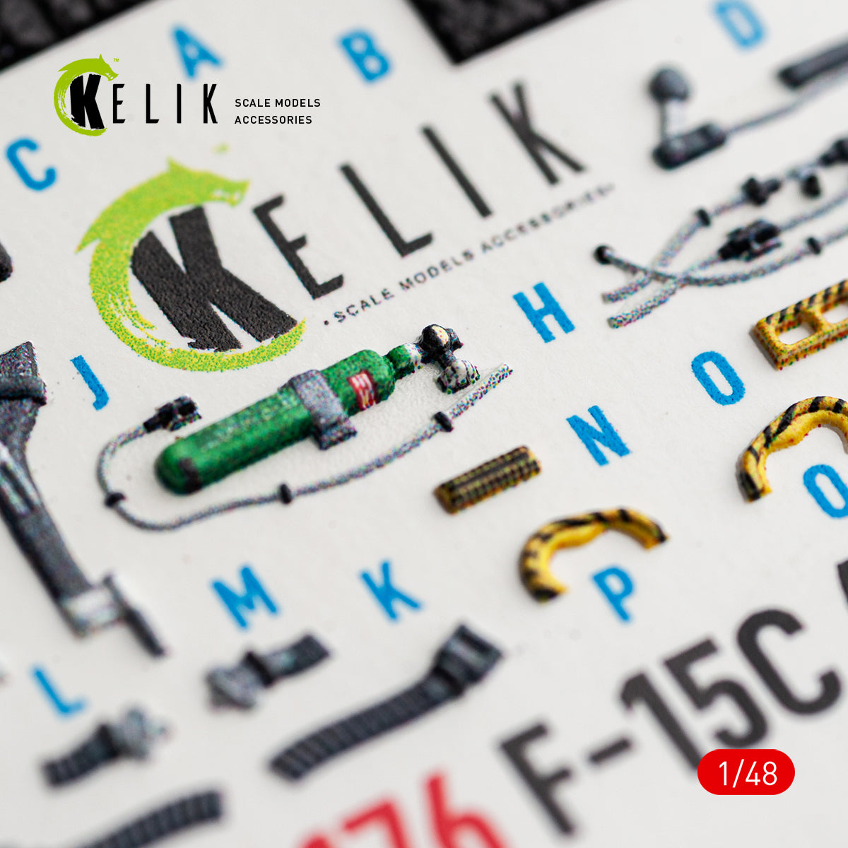 KELIK K48176 F-15C (Late) - interior 3D decals for Hasegawa kit 1/48 – immagine 12