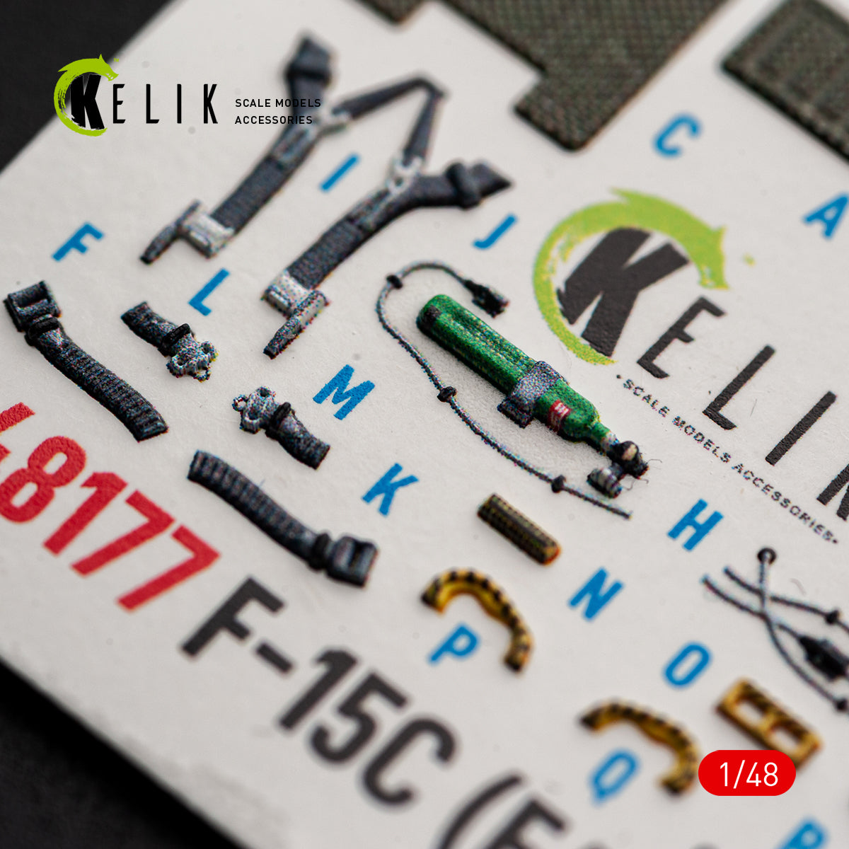 KELIK K48177 F-15C (Early) - interior 3D decals for Hasegawa kit 1/48 – imagen 2