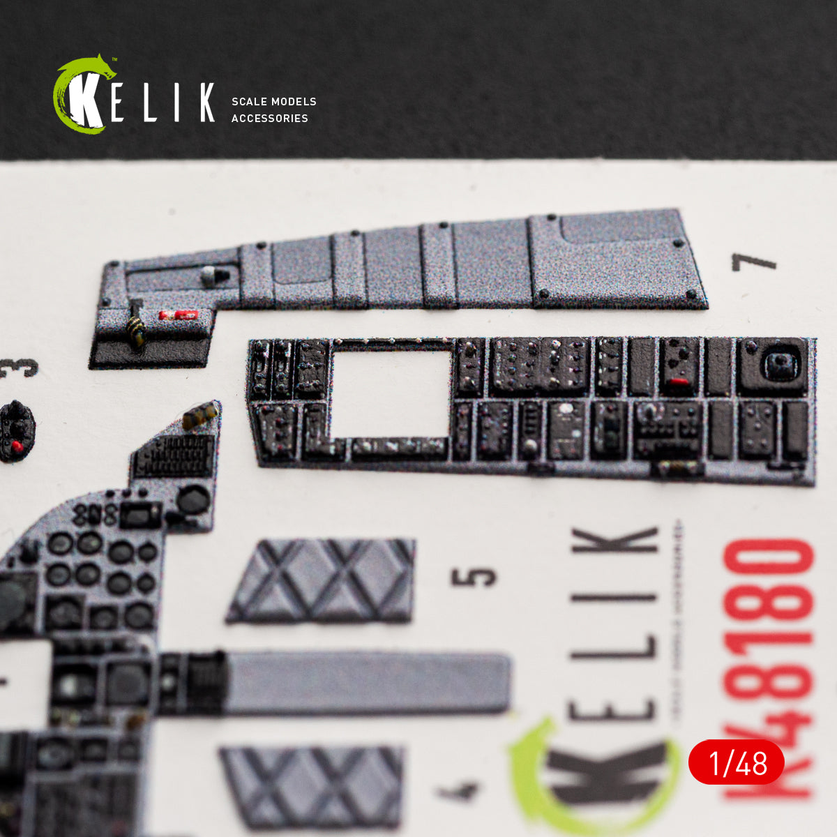 KELIK K48180 F-151 (Early) - interior 3D decals for Hasegawa kit 1/48 – Bild 14