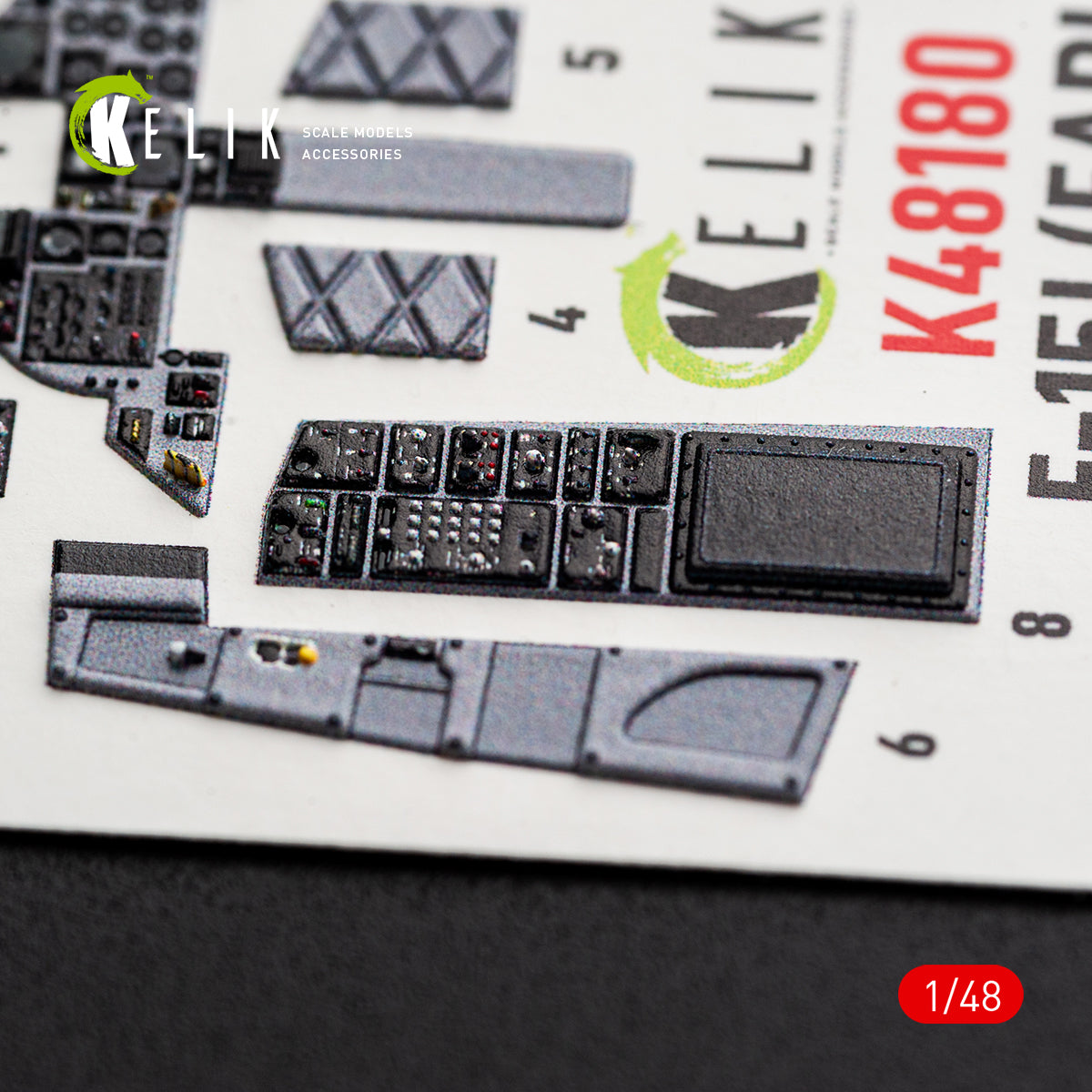 KELIK K48180 F-151 (Early) - interior 3D decals for Hasegawa kit 1/48 – Bild 5