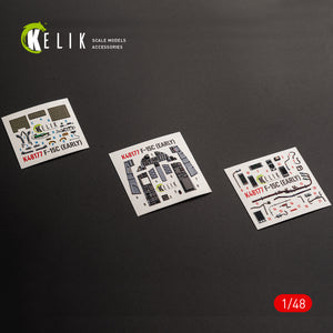 KELIK K48177 F-15C (Early) - interior 3D decals for Hasegawa kit 1/48 – imagen 14
