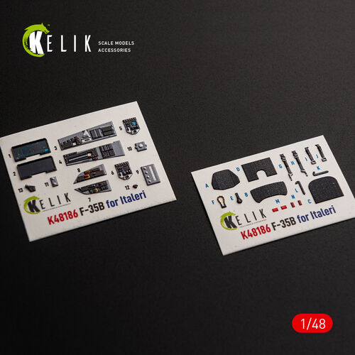 KELIK K48186 F-358 - interior 3D decals for Italeri kit 1/48