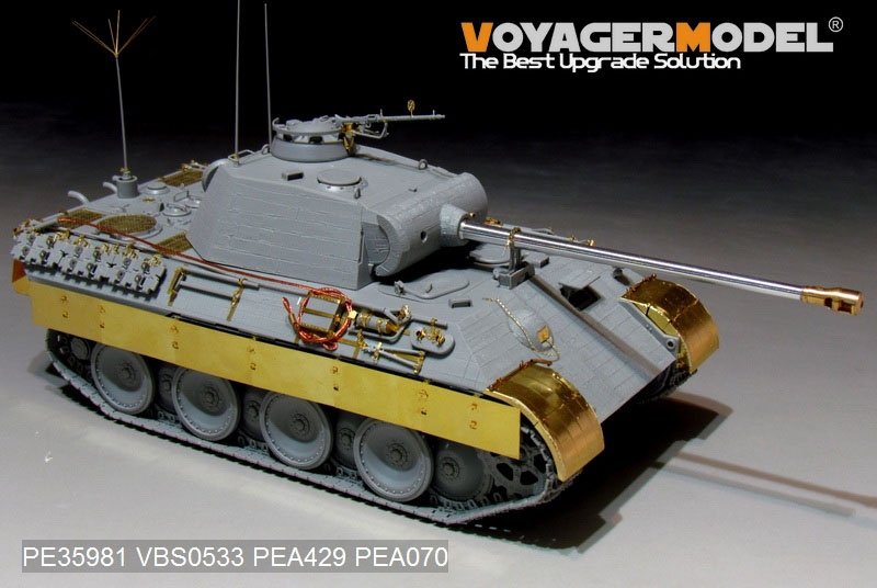 Maquette Voyager PE35981 Char Panther A allemand de la Seconde Guerre mondiale (modèle de base) pour TAKOM au 1/35 – Bild 17