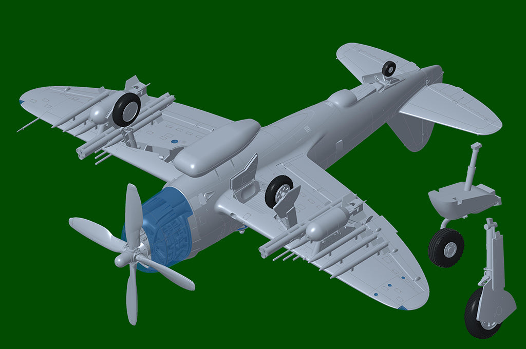 Trumpeter 02427 Republic P-47 D Thunderbolt Razorback 1/24 – imagen 11